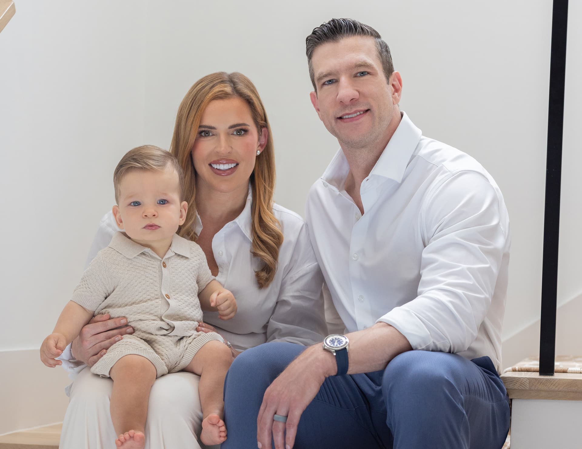 Anya with her husband Jackson and their son John Bruce